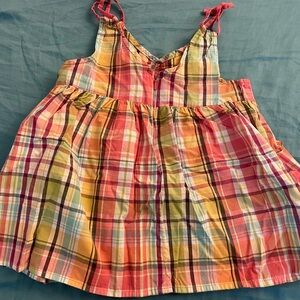 Colorful Plaid Kids Top